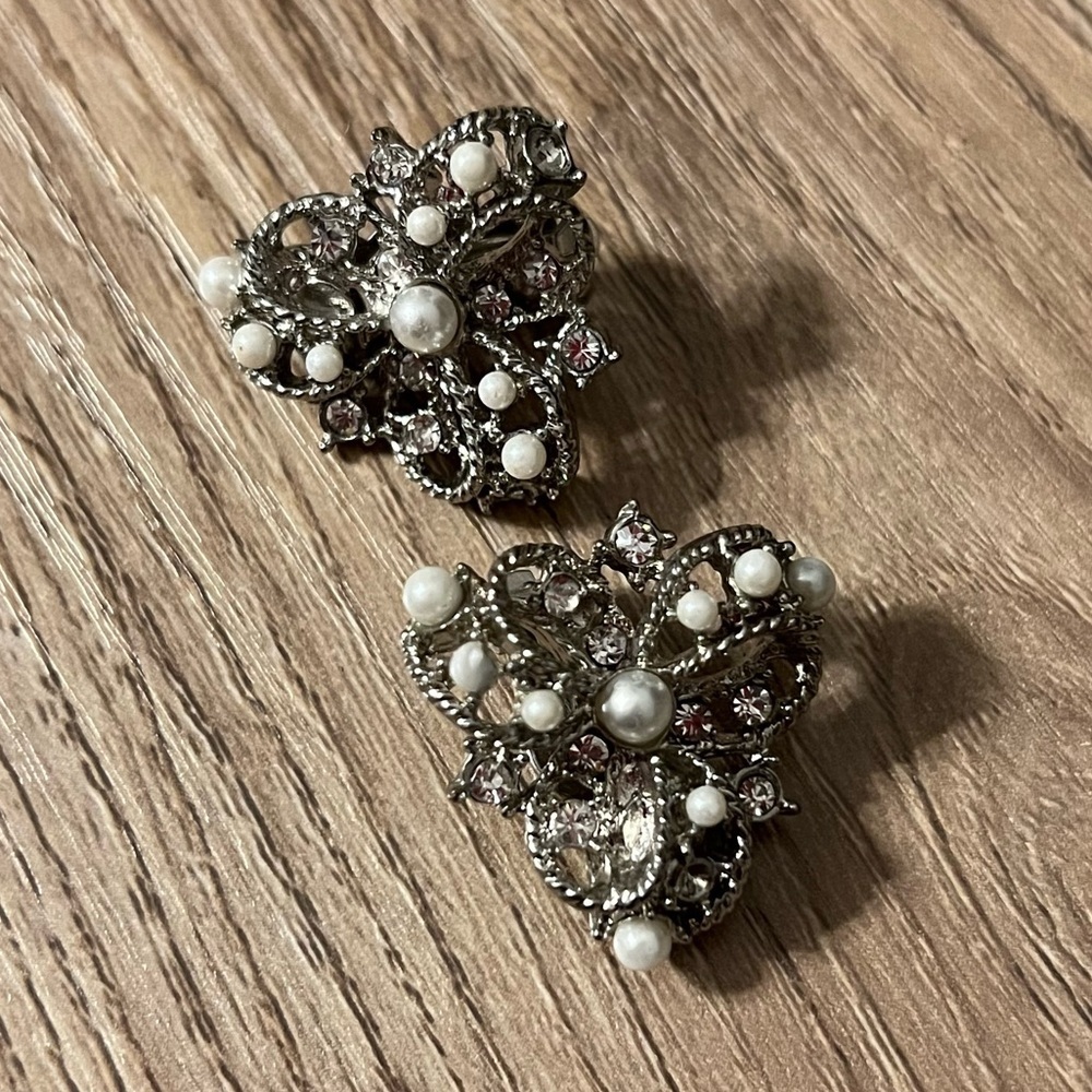 Vintage Fancy Clip On Earrings